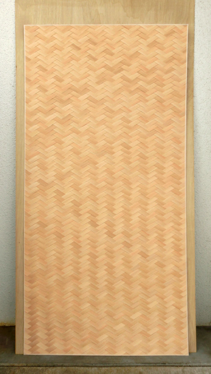 杉柾小巾矢羽根網代3尺×6尺